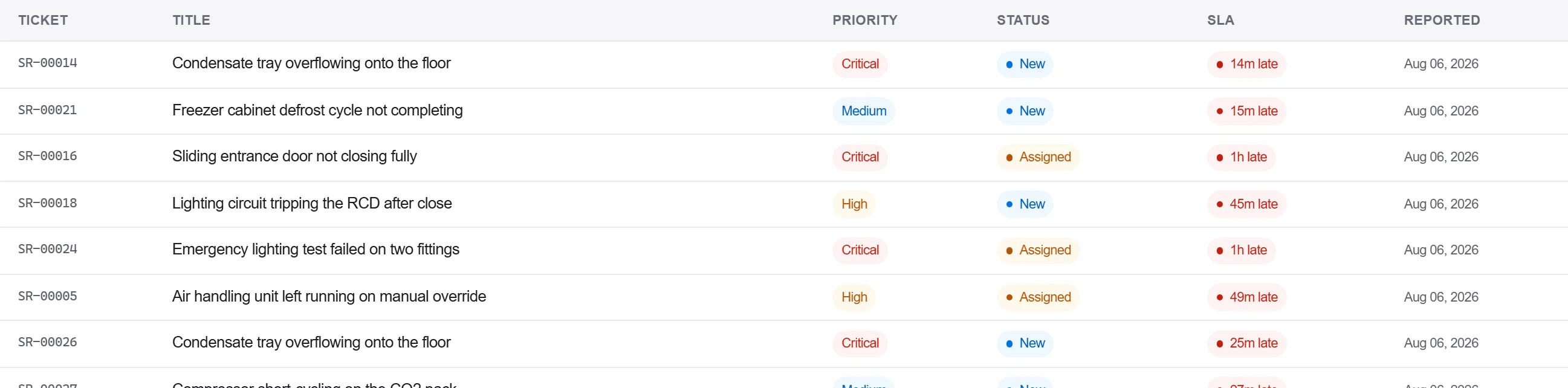 Service screen in OpenConstructionERP: raise the claim with evidence
