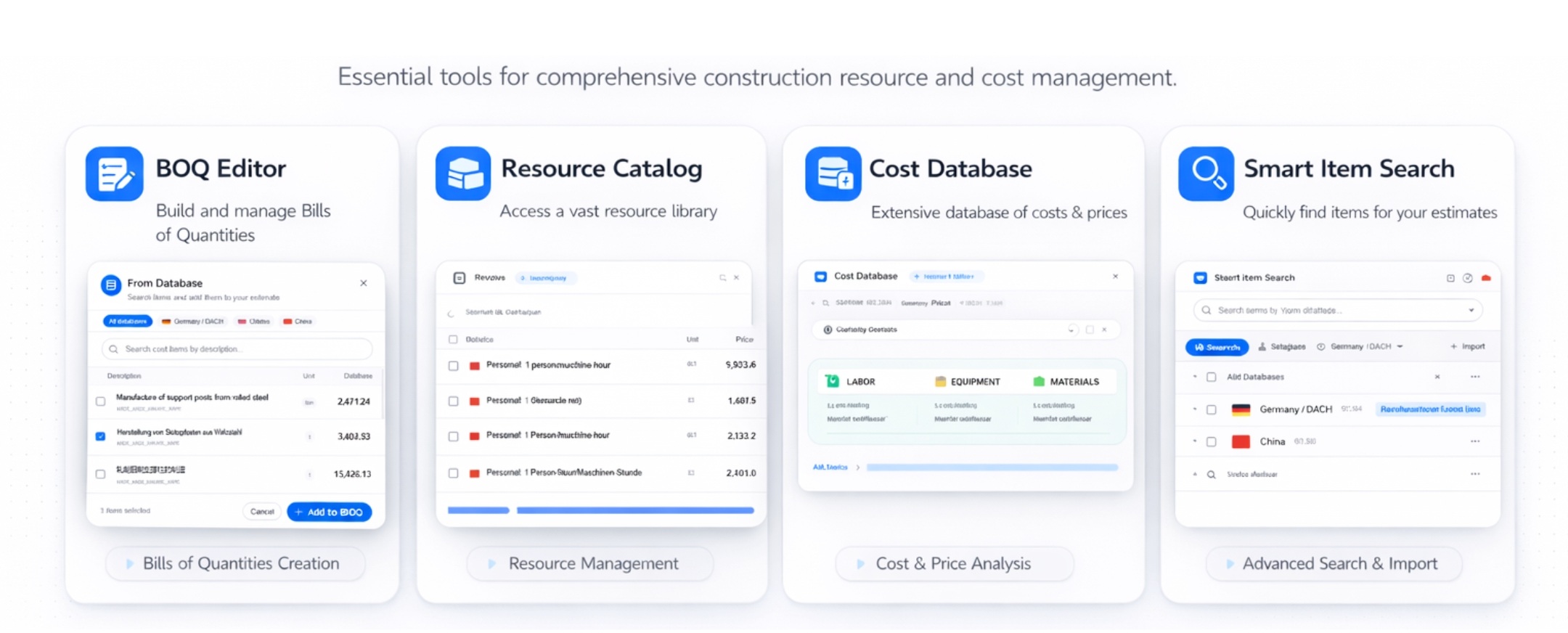 CWICR cost database — 55,000+ items across 11 regions